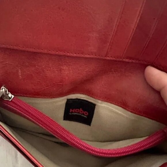 Hobo International Red Leather Wallet - Picture 5 of 7